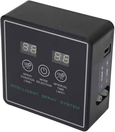 TIKATARER Reptile Fogger Humidifier System, Smart Automatic Timer with 360 Degree Adjustable Nozzles, High Density Spray for Terrarium, Lizard Snake Frog Habitat & Indoor Plant Misting
