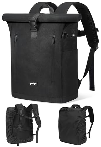 YOKGO Zaino Idrorepellente Rolltop per Uomo e Donna, Zaino per Laptop 17,3