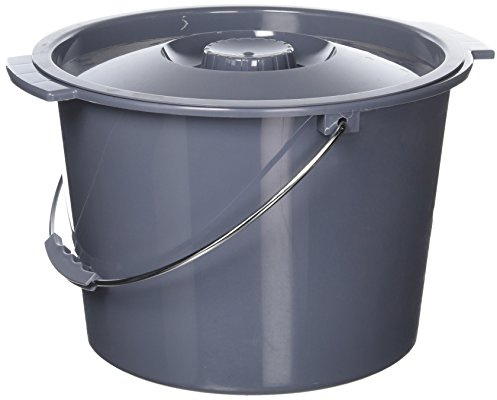 Medline Commode Bucket with Lid and Handle Case