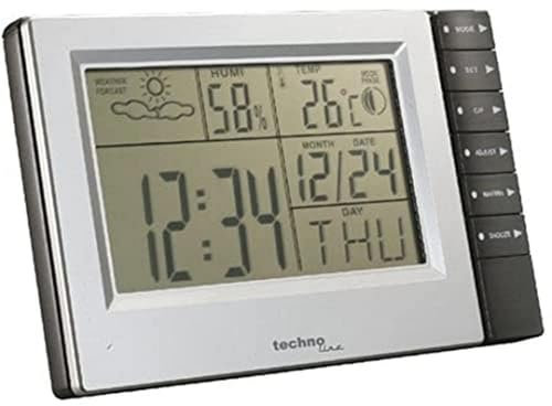 Technoline Ws 9121 - Estación Metereológica, Plata Y gris