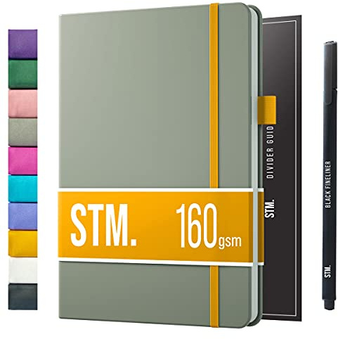 Scribbles That Matter A5 Bullet Dotted Journal + Stylo gratuit! Ton carnet a5 pointillés Couverture rigide 160 g/m², 150 papier épais résistant aux saignements pour le travail (5,75 x 8,5) pouces