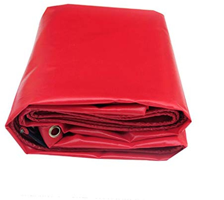 DGLIYJ Red Rain Cloth Thick Oil Cloth Tarpaulin Outdoor Celebration Canopy Van Truck Canvas Shade Sun Protection (Color : Red, Size : 4×4m)