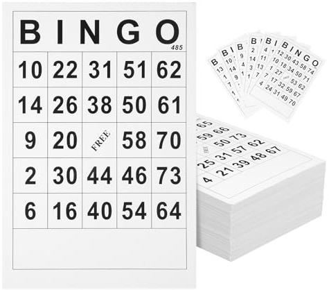Bingo Cards: Bingo Sheet Bingo Tickets Books 60PCS Bingo Sheets Multi Game Fun Different Cards, Party Game, Family Game