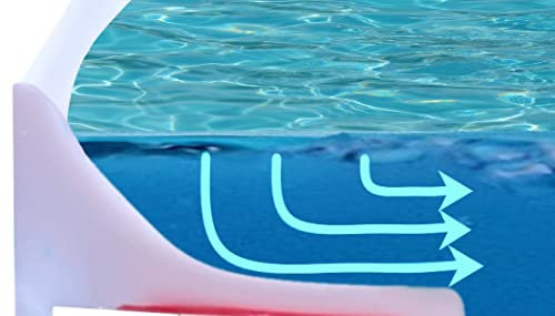 Barriera isolante d'acqua per piatto doccia in gomma di silicone pieghevole, serbatoio di liquido in bagno, cucina o esterno | Profilo Umbrale per lampada, lavandino, lavandino, vasca bagno o lavoro