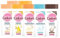 CADUM - Lot de 7 gels douche, Karité, Fleur d'oranger, Amande, Coco et Coton, 7x450ml
