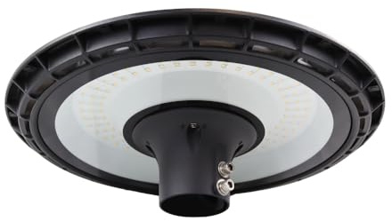 LUXULA LED Straßenleuchte Mastaufsatzleuchte für Ø 60mm Mast - 60W 6000lm - 3000K Warmweiß - IP65 Außenleuchte - LED Wegeleuchte - Garten Park Auffahrt Parkplatz