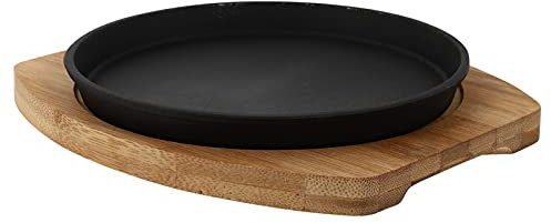 Cabilock Piastra Antiaderente Per Barbecue Vassoio Teppanyaki Padella Per Bistecche 20 Cm Ideale Per Barbecue Chiuso E All'aperto Ristorante