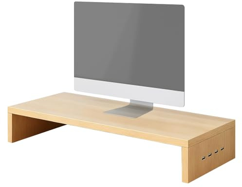 Générique datorskärm - 35 cm ventilationshylla, robust skrivarplattform