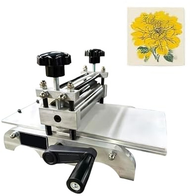 Máquina De Grabado Manual & Prensa De Impresión – Prensa Compacta De Sobremesa 30×17 Cm Para Impresión Monotipo, Relieve Y Papel Artístico