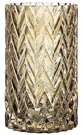 Bloomingville - Vase/Blumenvase - braun - Glas - Ø11,5xH20 cm