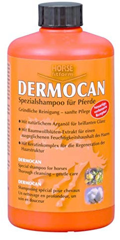 HORKA Equestrian Dermocan Pferde-Shampoo, Haarstaub- und Schmutzentferner, Gesundheit und Pflege, Bedruckt, 1 l