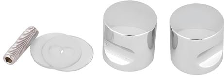 VIFER Manopola per Porta della Doccia 1 Coppia Pomello Porta Pulsante Per Porta Doccia Maniglia Rotonda in Lega di Alluminio per Porta in Vetro Casa Ufficio Bagno (3)