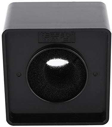 Estación Cuadrada de Micrófono, Estación de Bandera de Micrófono Portátil de 41 mm de ABS Adecuado para Entrevistas, Reuniones de Empresa, Conferencias de Prensa, Canto de Fiestas Familiares y KTV