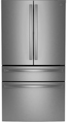 Profile 29 cu. ft. Smart 4-Door French-Door Refrigerator Stainless Steel w/Door in Door, Dual-Dispense AutoFill Pitcher