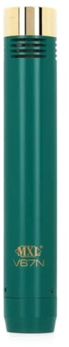 MXL V67N Small Diaphragm Condenser Instrument Microphone with Cardioid and Omni Capsules - Green/Gold