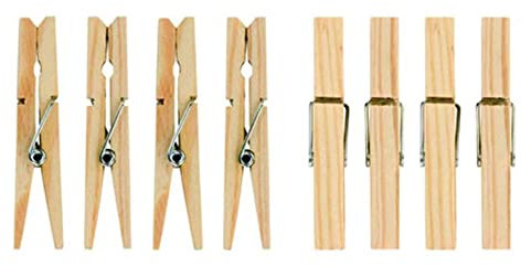 HomeSmith - Soft Grip Hardwood Clothes Pegs, Pack of 72 (HSmith-209), Wood