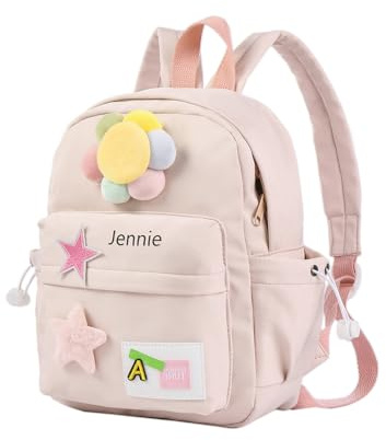 Glimmerday Sacs à dos Personnalisés pour Enfants, Cartables Mignons pour Filles de dessins animés avec des Nom Personnalisés, Sac ados Enfant Maternelle, Cartable Fille cp, Cadeau de Rentrée Scolaire