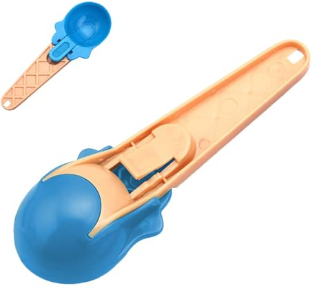 Cuchara para helado, de para galletas, cuchara de liberación de gatillo, herramienta ergonómica ligera, antiadherente, multifuncional, para servir postres, utensilio para porciones de