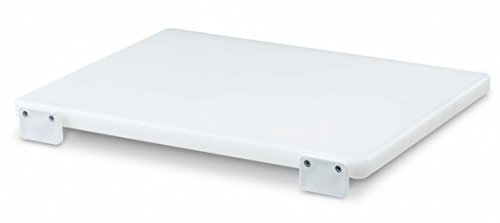 AUSONIA - 66406 TABLA DE CORTE DE POLIETILENO DE CARNICERO 50 X 30 X 2 COLOR BLANCO CON POSIBILIDAD DE FIJACIÓN A PARED/MUEBLE