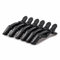 Termix Flexi-Haarclips gummiert Box, schwarz, 6 Stück, C-2064