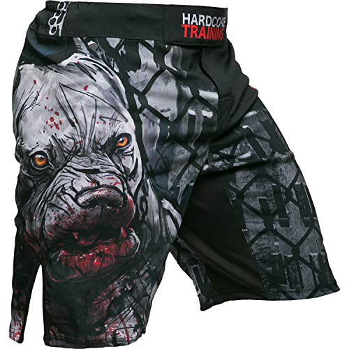 Hardcore Training Pantalones Cortos de Combate Hombre MMA BJJ Kickboxing | Pantalones Cortos de Combate | Hombre | MMA | BJJ | Boxeo | Grappling