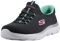 Skechers Damen Summits Sneaker, Grey Anthracite Green, 36 EU