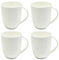 Maxwell & Williams Cashmere Kaffeetassen Set Groß Coupe Style Designer Bone China Tassen Weiß 420ml 4 Stück