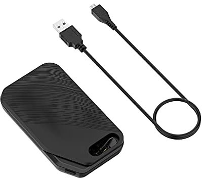 Ladekoffer Ersatz passend für Plantronics Voyager 5200 5210 Ladegerät, Kopfhörer Ladestation Ladestation Halterung, Schwarz
