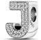 TINSLO Charm Anhänger Damen Buchstabe J für Armband 925 Sterling Silber Charms Beads passend für Pandora Armband und Halskette, Kompatibel mit Europäischen Armbänder für Frauen Mädchen