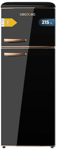 Cecotec Mini Frigorifero Retro 90 L Bolero CoolMarket TT Origin 90 Blue. Mini Frigorifero con ICEBOX, LED interno, maniglia cromata, apribottiglie, stile vintage in blu