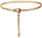 TIESOME Gürtel Damen Kettengürtel, Metall Ketten-Gürtel Einstellbar Taillengürtel, Dünne Taille Gürtel Rockgürtel für Damen, Waist Chain Belt for Women (M 110 mm)