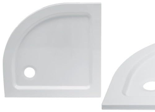 Briconess.com Piatto Doccia Slim ultraforte semicircolare angolare per Box Doccia Giglio 80x80 cm Brixo