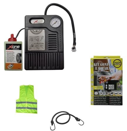 COMPATIBILE CON FIAT PANDA KIT RIPARA PNEUMATICI GONFIA E RIPARA GOMME PER AUTO MOTO SCOOTER BICI QUAD EMERGENZA STRADALE SOLUZIONE 1 FLACONE DA 280ML