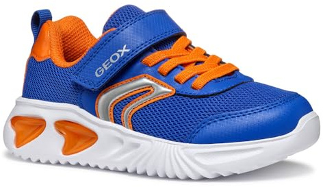 Geox J Assister Boy C, Scarpe da Ginnastica Bambini e Ragazzi, Royal Orange, 31 EU