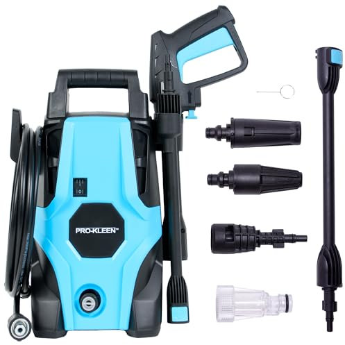 Pro-Kleen Pressure Washer Electric High Performance Power Jet Wash Cleaner For Patio and Car 1400W, Portable For Cleaning Drives, Walls, Vehicles, Garden Furniture