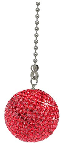 LIFKOME 1 Juego Cadena de para Ventilador de Techo con Esfera Rhinestones Decoración Elegante para Lámpara de Escritorio y Luz de Techo Material de Inoxidable y Rhinestone