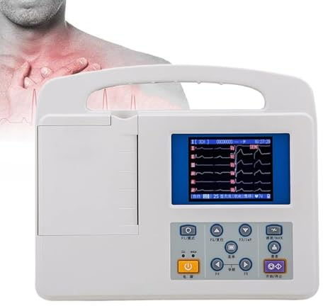 Portable ECG Monitor, Touch Screen Digital Heart Health Device, Home Use for ECG Recording and PC Analysis