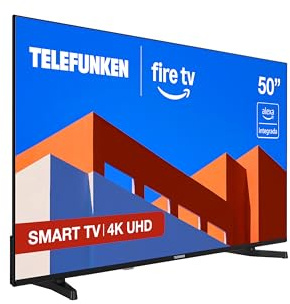 TELEFUNKEN 50FTV825, 50 4K UHD, Fire OS, HDR10, MEMC, compatibile con Alexa, Dolby Atmos, Apple AirPlay, Bluetooth