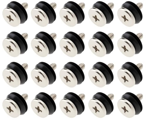 VGOL 20 Juegos de Tornillos Y Arandelas para Soporte de Disco Duro M3.5 Compatible con Fractal Adecuados para Adaptadores de Disco Duro Y Soportes SSD