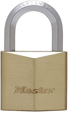 MASTER LOCK 1155EURD VORHÄNGESCHLOSS 50MM VOLLMESSING HEXAGONALER BÜGEL
