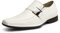 Bruno Marc Men's Giorgio-3 White Leather Lined Dress Loafers Shoes Size 10 US/ 9 UK