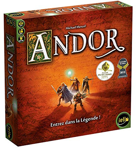 IELLO Andor – Version Française – Jeu de Société Coopératif d’Aventure et de Fantasy – Exploration, Combats et Quêtes Héroïques | 2 à 4 Joueurs | 60 à 90 Minutes | Dès 10 Ans