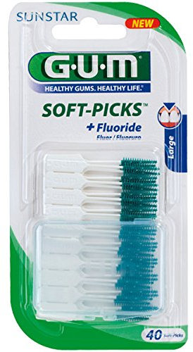 GUM SOFT-PICKS Cepillos interdentales grande 2 x 40 piezas