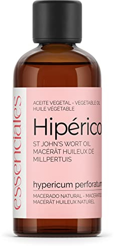 Essenciales - Johannesört (Macerado Hiperic Oliv), 100% NATURAL, 100 ml | Maceraid Hypericum Perforatum Hypericum Macerate Oil