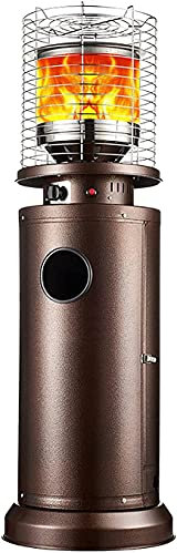 Chauffage de Terrasse Radiateur infrarouge Chauffe-terrasse au propane de 48 000 BTU, chauffage extérieur sur pied avec arrêt automatique et protection contre le renversement, pour le dîner de mari