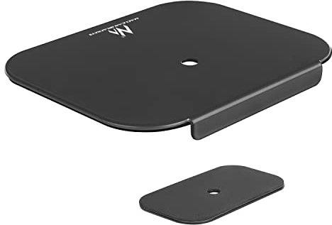 Maclean MC-929 Kit di montaggio per aumentare la stabilità del supporto monitor Rinforzo da tavolo per montaggio da Tavolo Monitor set con pad antiscivolo 11 mm diametro foro 190x153,5x15mm