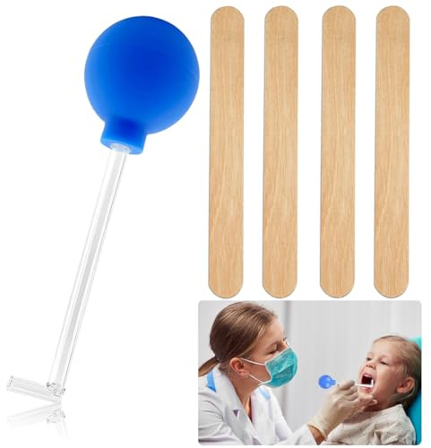 Tonsil Stone Remover, Mandelsteine Entfernen, Gegen Tonsilclin, Tonsillenstein Entferner Zum Entfernen Von Tonsillensteine, Mit 4 Stück Zungenspatel, Für Einen Frischeren Atem, Blau