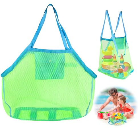 Borsa Porta Giochi Spiaggia, Grande Portatili Pieghevoli gioco Borsa a secchiello da spiaggia Tote per Mare Piscina Barca giocattoli