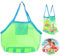 Strandspielzeug Tasche,Strandtasche Strandspielzeug,Sandspielzeug Wasserspielzeug für Kinder Aufräumsack,Sandspielzeug Aufbewahrungstasche für Strandurlaub im Freien,Familie Urlaub(Grün)