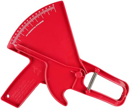 Calibradores para pliegues cutáneos - Calibradores de grasa corporal | Instrumento de medición de grasa corporal | Grasa corporal ligera de 0-88 mm | Instrumento de medición preciso portátil con